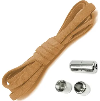 Tkaničky do bot APT Elastické tkaničky do bot bez zavazování hnědé