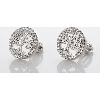 Náušnice Stříbrné naušnice nekonečno strom života AGUP1529S