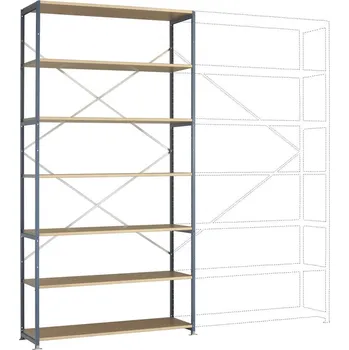 Manuflex RP1642.3003 základní modul regálu oddělení 100 kg (š x v x h) 1470 x 3000 x 500 mm ocel práškově lakováno rubín