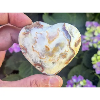Přírodní kámen Aragonit srdce s dutinkami 119g (Pákistán)