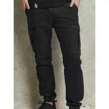 Pánské oblečení Sinsay - Kalhoty jogger cargo - černá - 448FB-99J - 448FB-99J-32