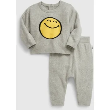 GAP Chlapecké Baby pletená souprava Gap × SmileyWorld® GAP Šedá 80-86 (2522260)
