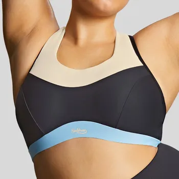 Podprsenka Panache Sport - Panache Sport sportovní podprsenka nevyztužená black/chalk 34FF 9442