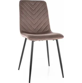 Jídelní židle Jídelní židle Freville Velvet, hnědá