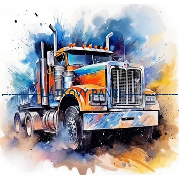 Látkový panel - Auto - AM-59 Velikost: 30x30cm, Materiál: Bavlna