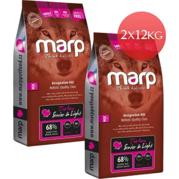 Krmivo pro psa Marp Holistic Turkey S&L - krůtí senior&light bez obilovin 2 x 12kg