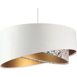BPS koncept Závěsné svítidlo GALAXY imitace obkladu, 1xE27, ø 50 cm Barva: Bílá-zlatá