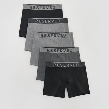 Boxerky Reserved - Sada 5 boxerek long - tmavě šedá - 006ES-90X - 006ES-90X-S