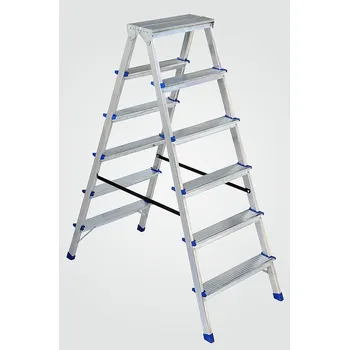 Žebřík Elkop Hliníkový žebřík s protiskluzovými příčkami, 6 příček, výška 1,3m