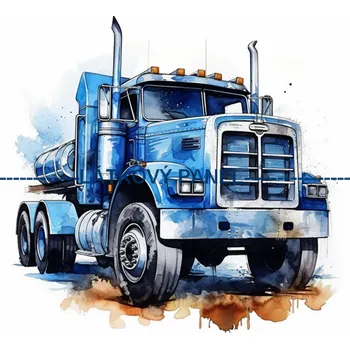 Látkový panel - Auto - AM-61 Velikost: 20x20cm, Materiál: Teplákovina nepočesaná