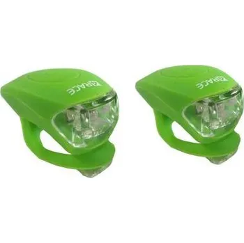 Cyklosvítilna 4RACE Sada blikaček přední/ zadní zelená