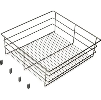 Šatní skříň EMUCA Drátěný koš do rámu Quartz – titan Šířka rámu (mm): 700