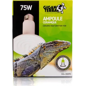 Topení do terária GiganTerra Keramický tepelný zářič 75W
