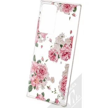 Pouzdro na mobilní telefon 1Mcz Trendy Růže TPU ochranný kryt pro Samsung Galaxy Note 20 Ultra, průhledný