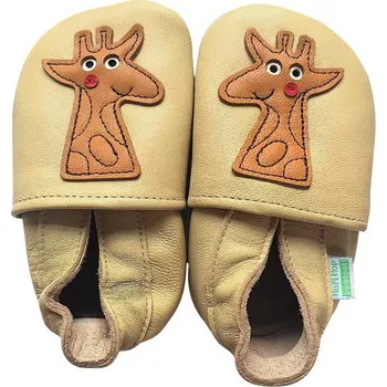 Dámská zdravotní obuv Hopi Hop Barefoot capáčky Žirafa béžová Velikost EU: 21, vnitřní délka: 130, vnitřní šířka: 70