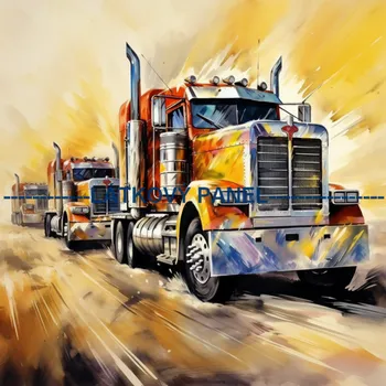 Látkový panel - Auto - AM-71 Velikost: 15x15cm, Materiál: Úplet