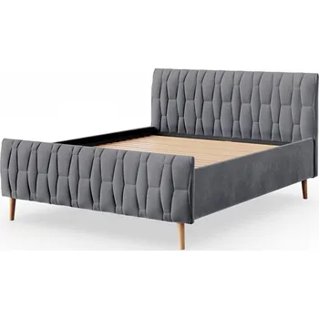 Postel Čalouněná postel bez matrace FLORA 180x200 cm šedá