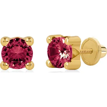 Náušnice Brilio Náušnice ze žlutého zlata se syntetickými rubíny 14/188.901/17R-S + 2 měsíce na vrácení zboží