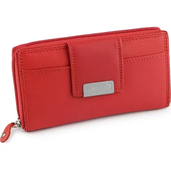 Dámská peněženka kožená 10x18 cm 1 červená