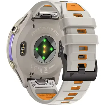 Sporttester Sportovní silikonový řemínek pro Garmin - Šedý, 22 mm