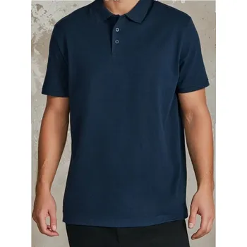 Pánské tričko Sinsay - Polo - námořnická modrá - 553EY-59X - 553EY-59X-L