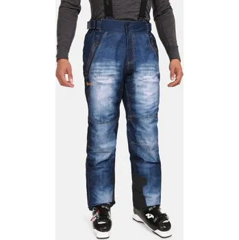 Snowboardové kalhoty KILPI DENIMO-M Tmavě modré pánské lyžařské kalhoty L + DÁREK