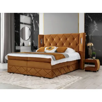 Ložnice Kontinentální postel Banjul Lux, Rozměr postele: 120x200, Barva:: Kameleon 48 MIRJAN 5903211225277