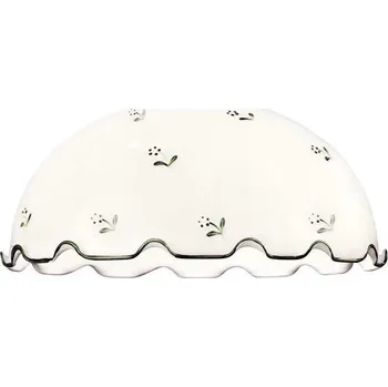 Stínidlo Náhradní sklo k lustru NONNA E27 pr. 36 cm bílá/zelená