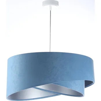 BPS koncept Závěsné svítidlo Galaxy světle modré, 1xE27, ø 50 cm Barva: Stříbrná