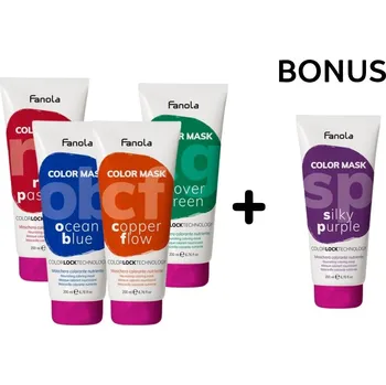 Vlasová regenerace AKCE: 4+1 Fanola Color Mask - barvící masky na vlasy, 200 ml