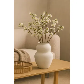 Váza House Doctor – Juno váza, bílá – 22,5 cm