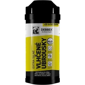 Hygienický ubrousek DEN BRAVEN čisticí ubrousky 80 ks, extra silné, vlhčené, bílá