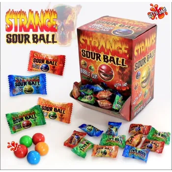 Bonbon DISKONT Strange sour ball-kyselé žvýkačky se šťávou 200ks