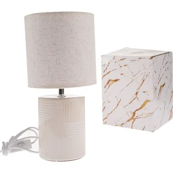 Lampička Keramická stolní lampa Light 33 cm, sv. béžová, světle béžová