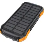 Solární powerbanka Choetech B658 2x USB 10000mAh 5W (černá a oranžová).