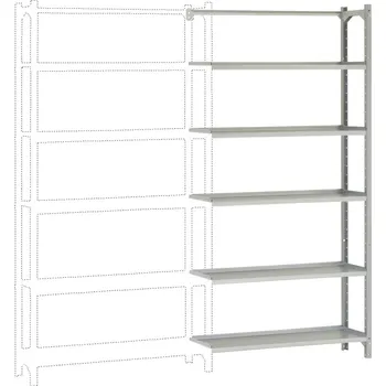 Dílenský stůl Manuflex RA3256.7035 přístavný modul regálu oddělení , (š x v x h) 1250 x 2000 x 700 mm, ocelová podlaha