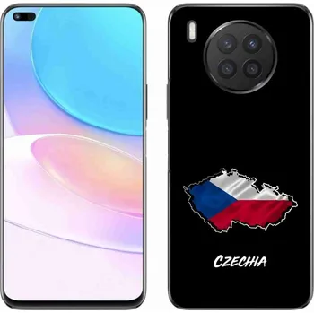 Pouzdro na mobilní telefon Gelový kryt mmCase na Huawei Nova 8i - Czechia černé pozadí
