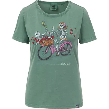 Dámské tričko PitBull West Coast - dámské triko CRUISINANDBOOZIN mintové XS