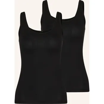 Calida Dámský Top Benefit Women, 2 Kusy V Balení, černá, 44