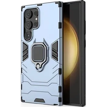 Pouzdro na mobilní telefon Lenuo Armor obal pro Samsung Galaxy S24 Ultra modrá