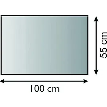 Krbová kamna Lienbacher Sklo pod kamna obdélník 100x55 tl. 6 mm
