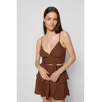 Dámská košile Halenka Bizuu TARI TARI.BRAZOWY hnědá 88X, vel. 34