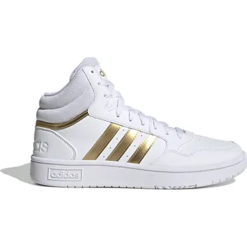 Dámská tenisová obuv Dámská rekreační obuv ADIDAS-Hoops 3.0 Mid cloud white/cloud white/grey two Bílá 42