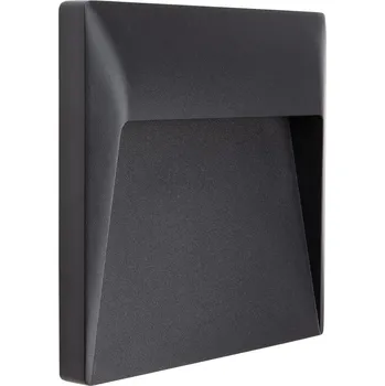 Nástěnné svítidlo Linea Light 81290W07 Envelope_W Wall-Recessed, antracitové nástěnné svítidlo, 7W LED 3000K, 17x16,8cm, IP65