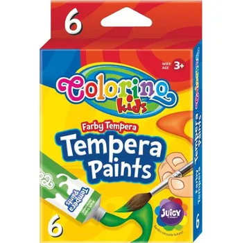 Vodová barva Colorino temperové barvy, tuba 12 ml, 6 barev