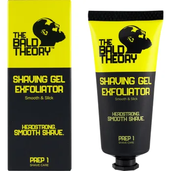 THE BALD THEORY Exfoliační holící gel na pokožku hlavy s kyselinou hyaluronovou 100 ml