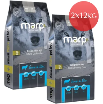 Krmivo pro psa Marp Natural Plus Senior and Slim 2 x 12kg
