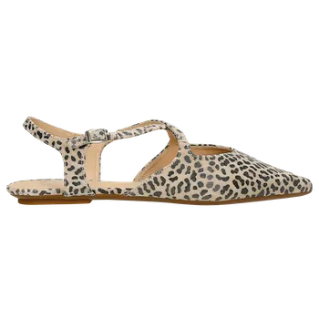 Dámské polobotky Béžovo-Černé Dámské Polobotky S Leopardím Vzorem Wojas 4633750 38