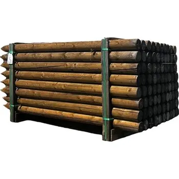 Ohradník Kůl dřevěný pro elektrické ohradníky, tlakově mořený, průměr 8 cm - 180 cm, paleta 120 ks