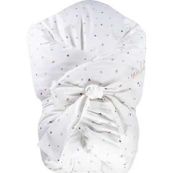 Zavinovačka ENIE BABY péřová zavinovačka Hearts 100x100 cm